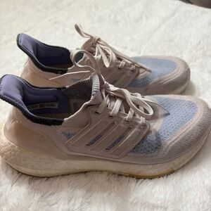 Adidas Ultraboost 21 Halo Ivory Light Purple Running Shoes S23837 Womens 6